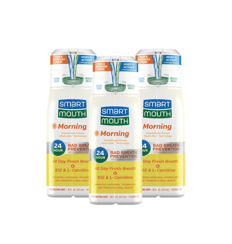 SmartMouth™ Advanced Liposomal Morning Mouthwash (16oz) 3-Pack